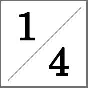 1/4