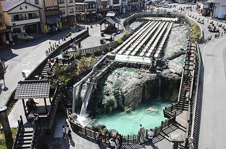 草津温泉湯畑