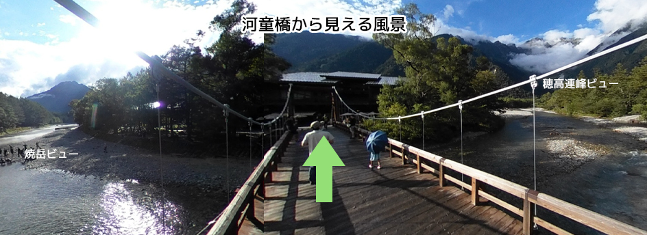 河童橋から見える風景